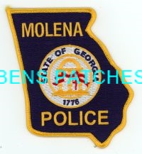 GEORGIA,MOLENA POLICE 2 STATE SHAPED